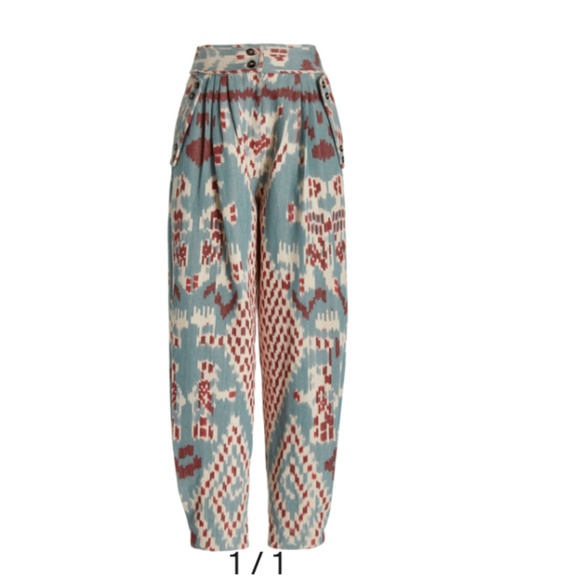 ULLA JOHNSON SIZE 0 Anika Pant In Blue - Picture 7 of 7